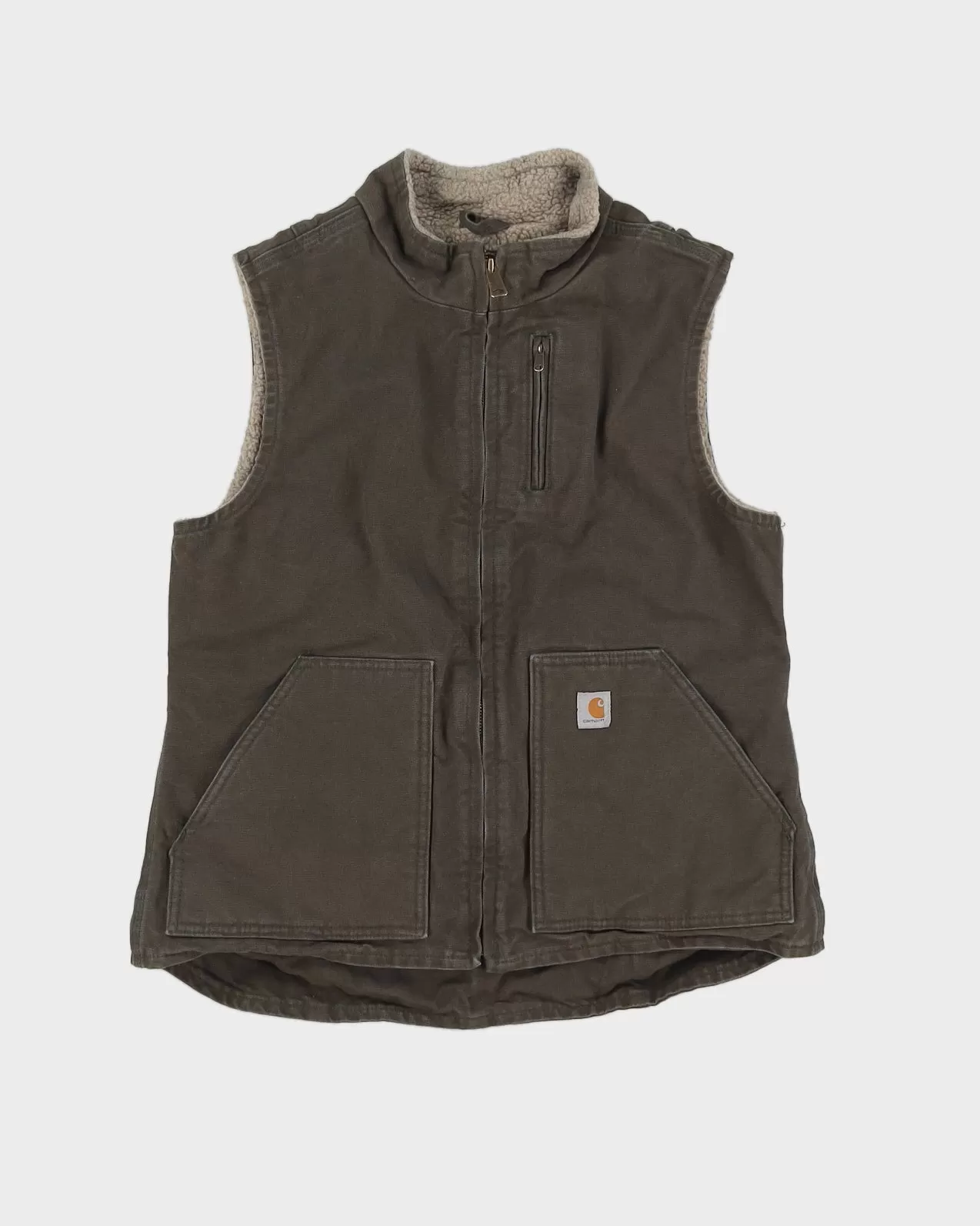 00s Carhartt Green Workwear Gilet - S