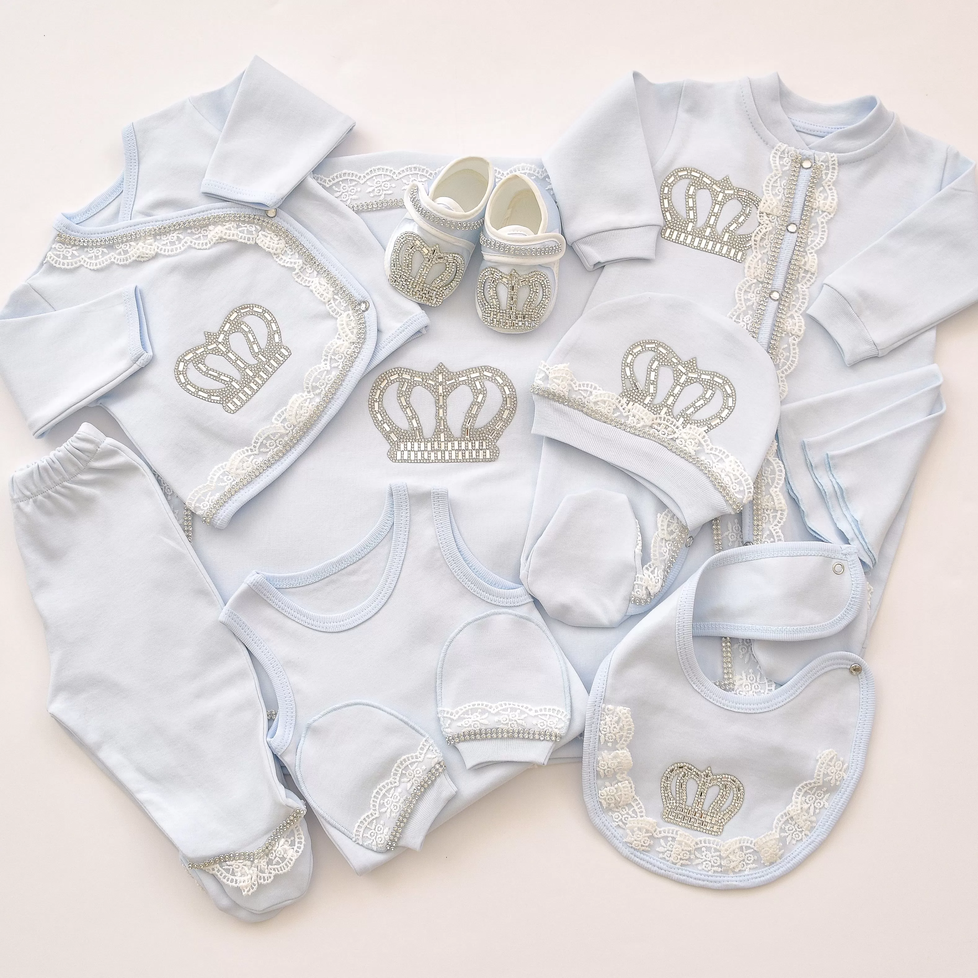 10 Piece Prince Baby Boy Set