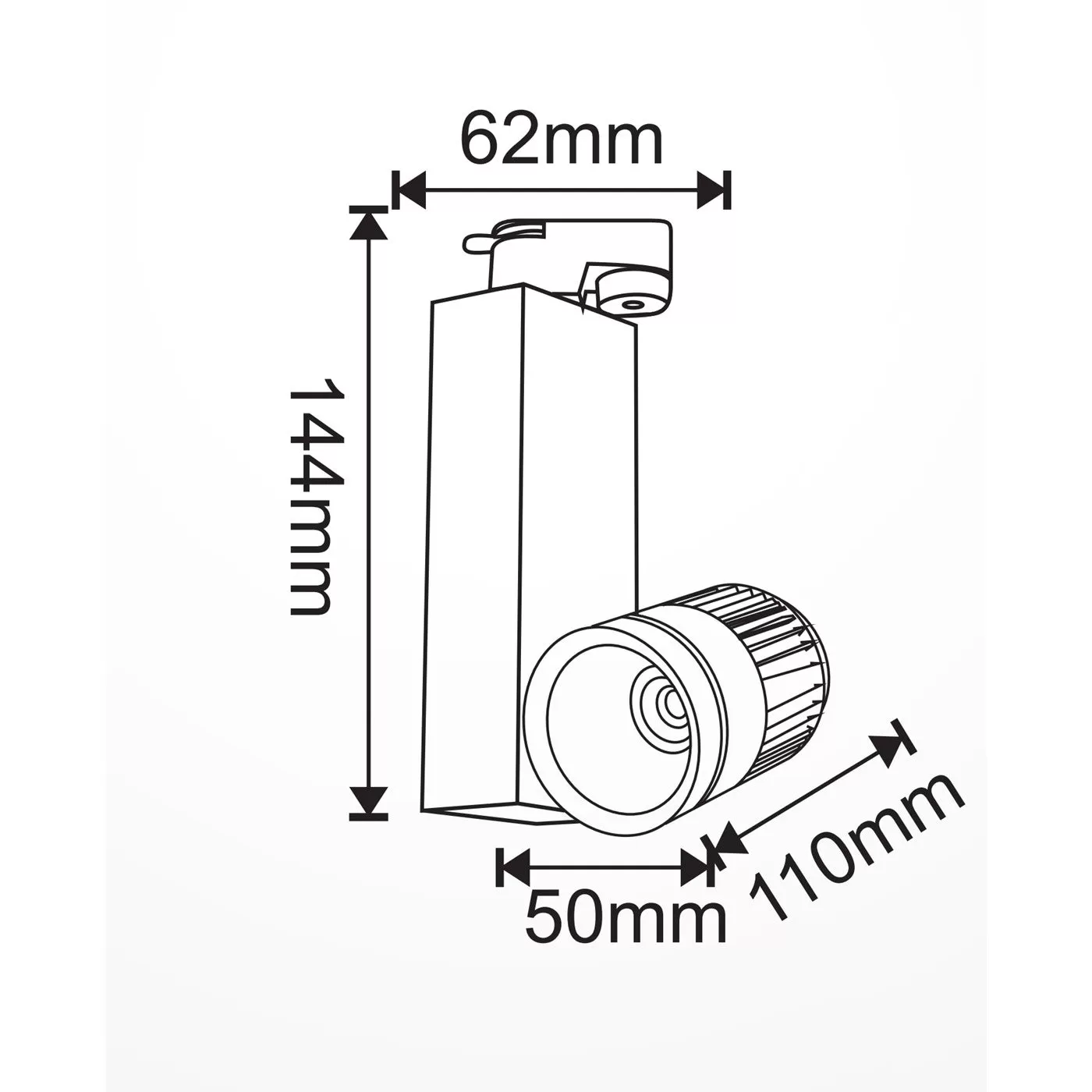 1005-15w COB Track Light