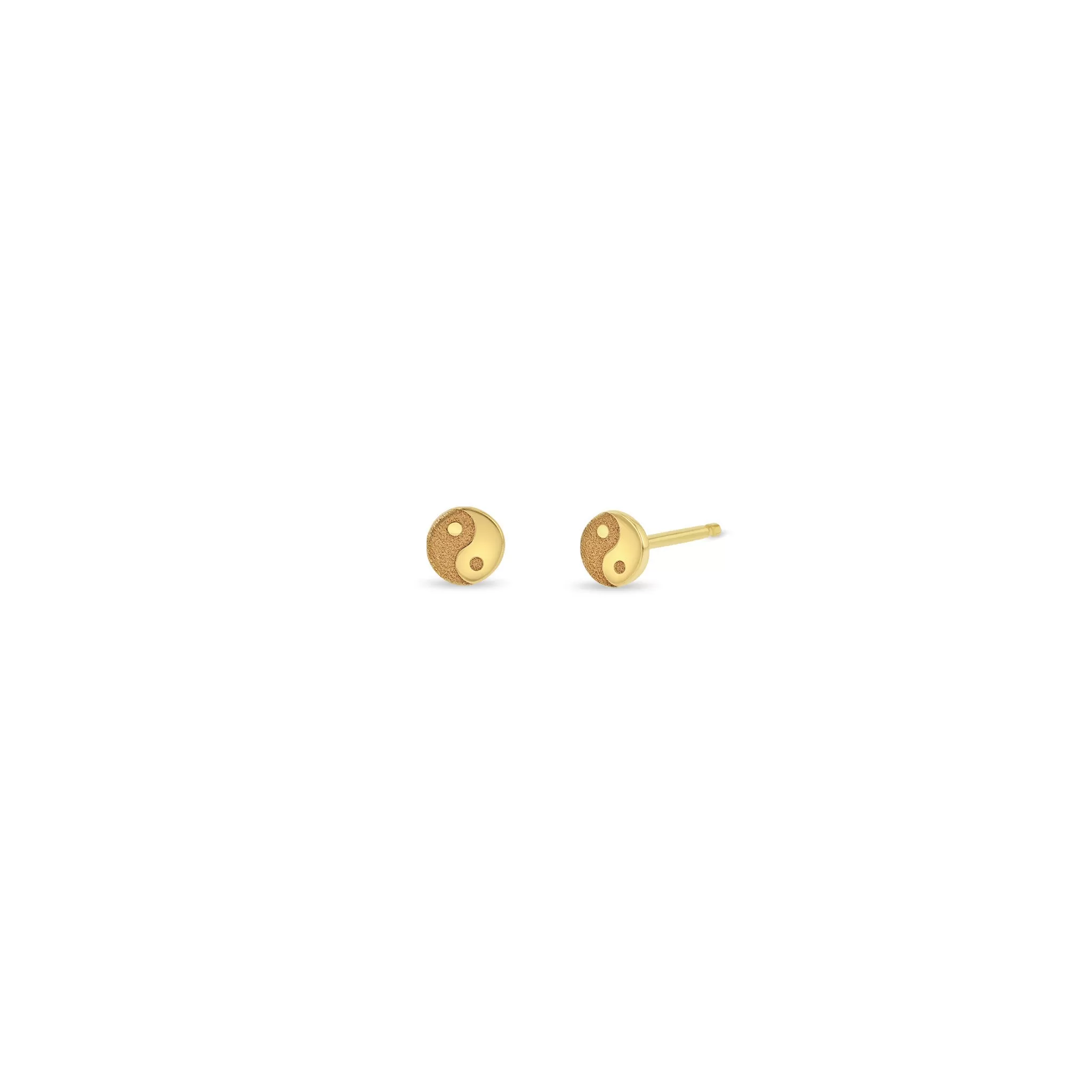 14k Itty Bitty Yin Yang Stud