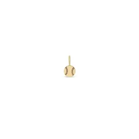 14k Single Midi Bitty Baseball Charm