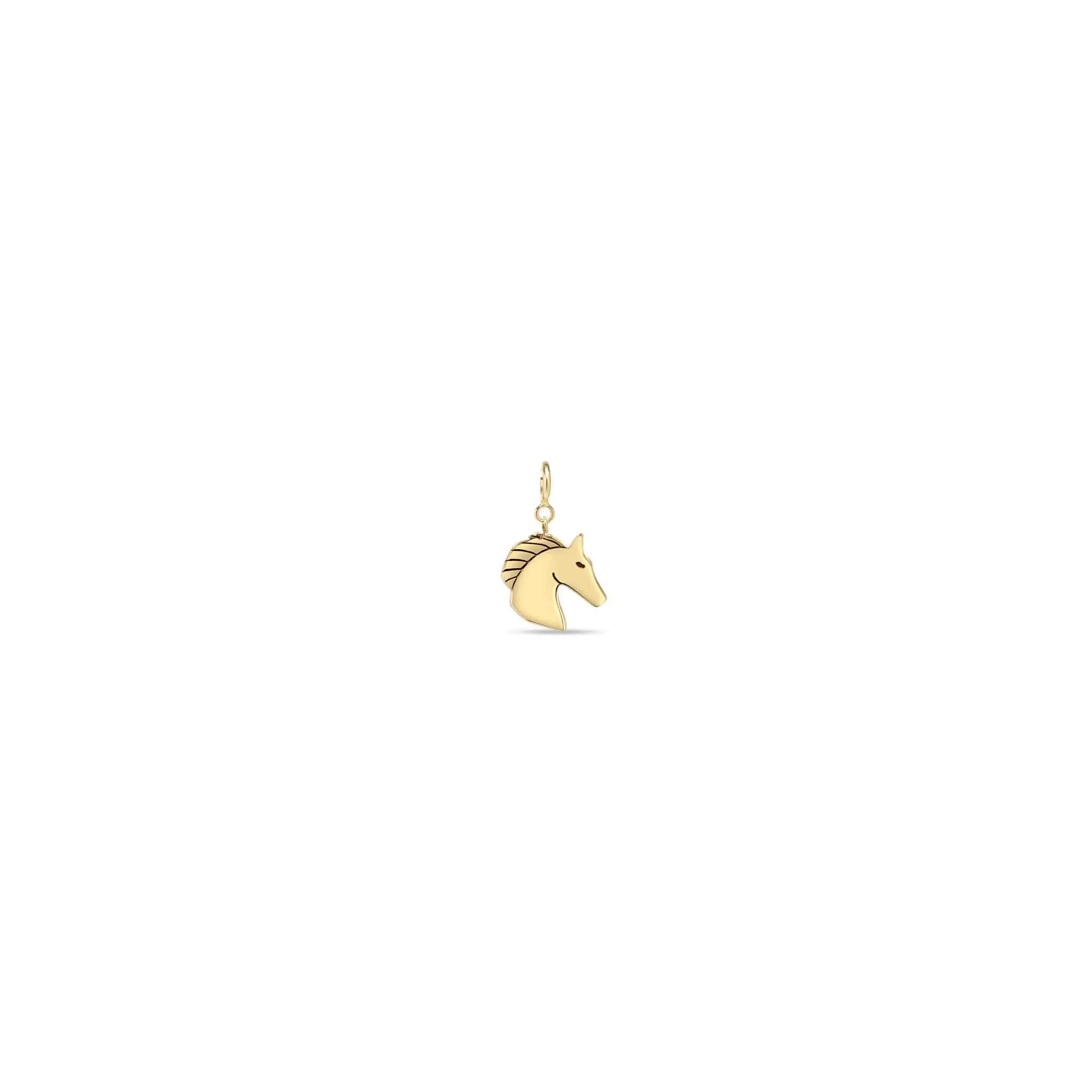 14k Single Midi Bitty Horse Charm