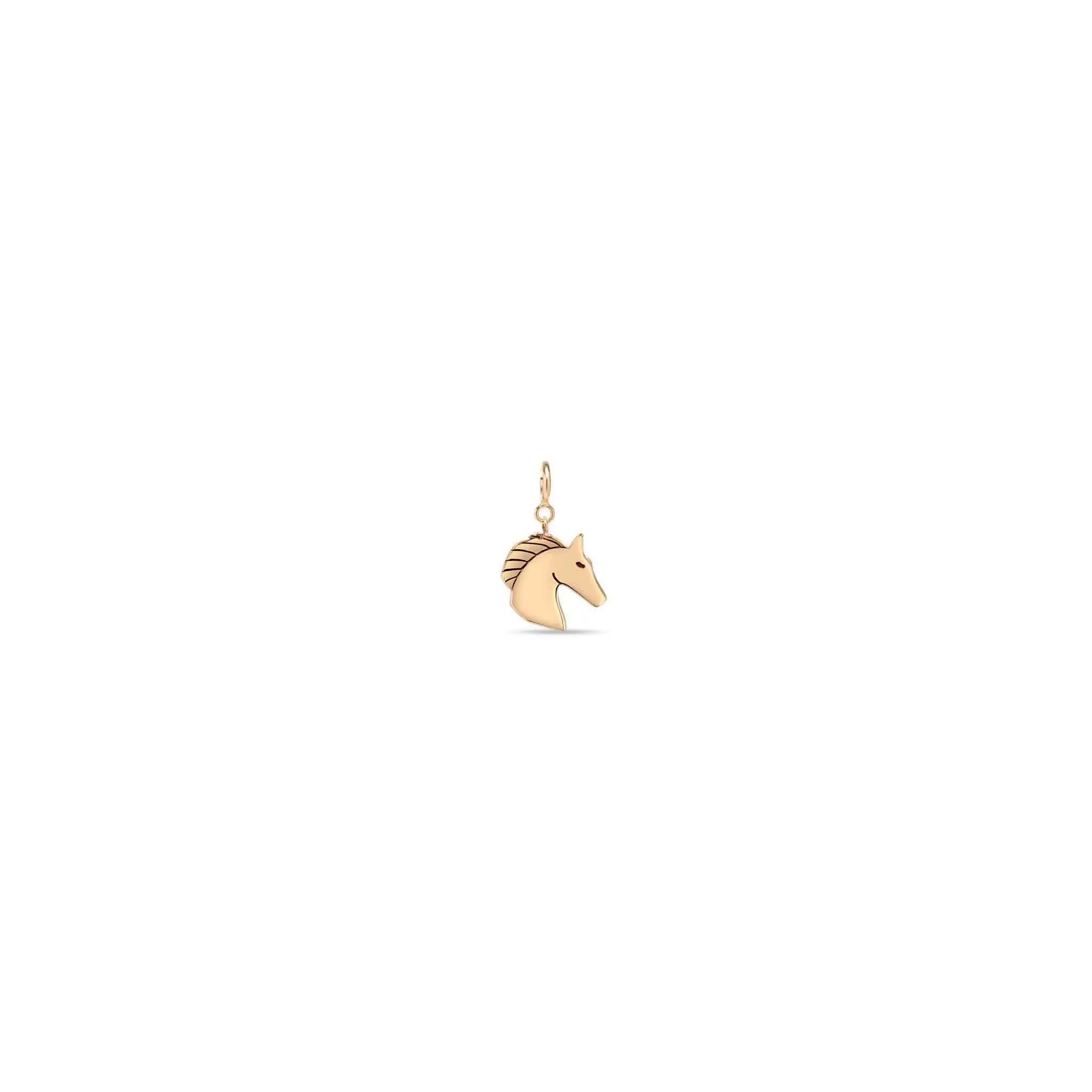 14k Single Midi Bitty Horse Charm