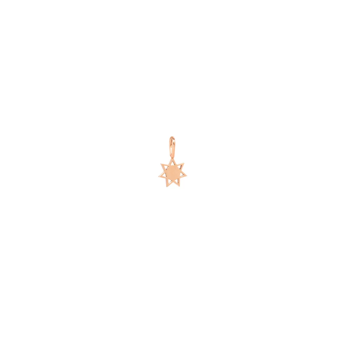 14k Single Midi Bitty Sun Charm