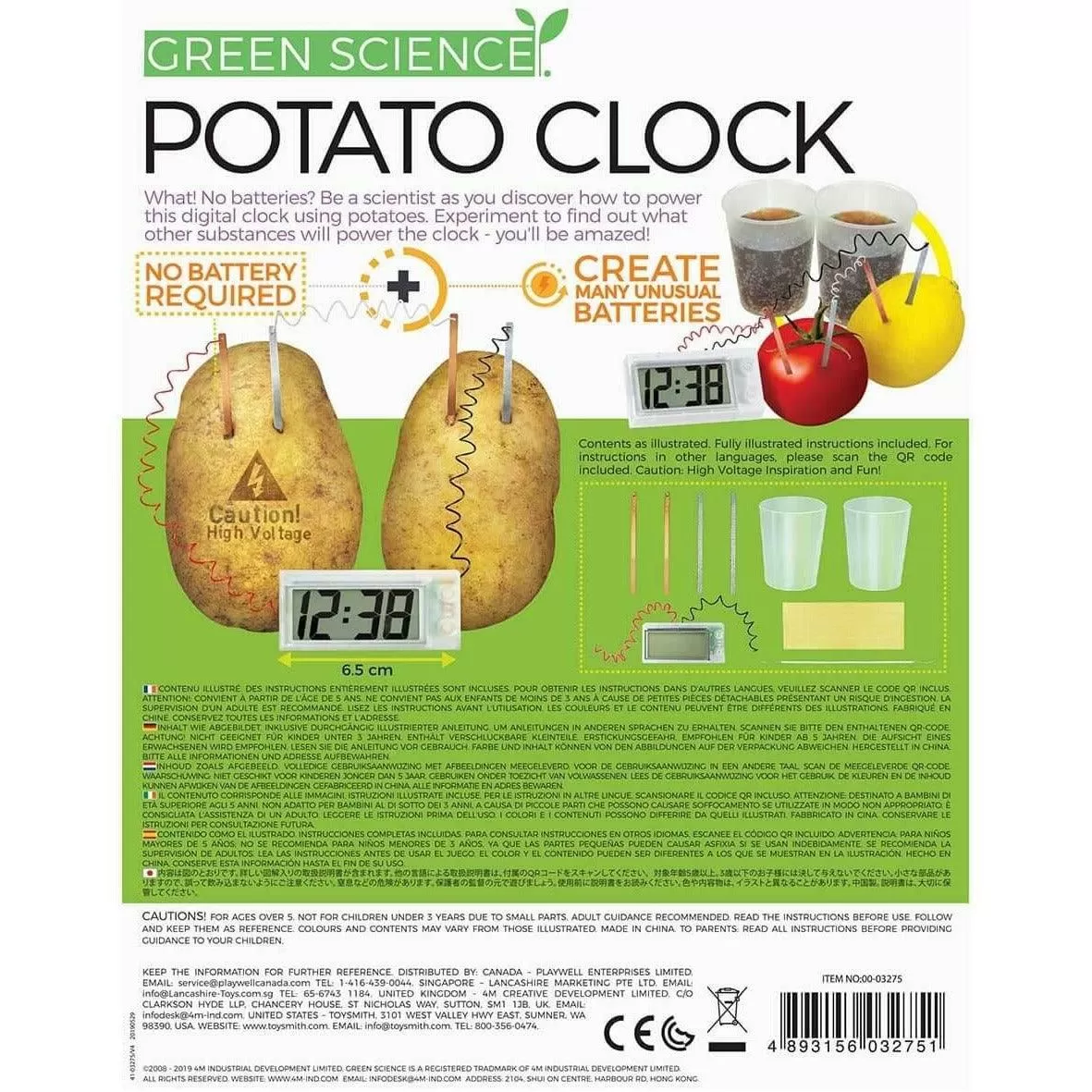 4M Potato Clock