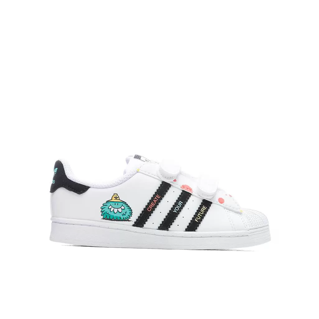 Adidas Originals x Kevin Lyons Toddler Superstar - White/Black