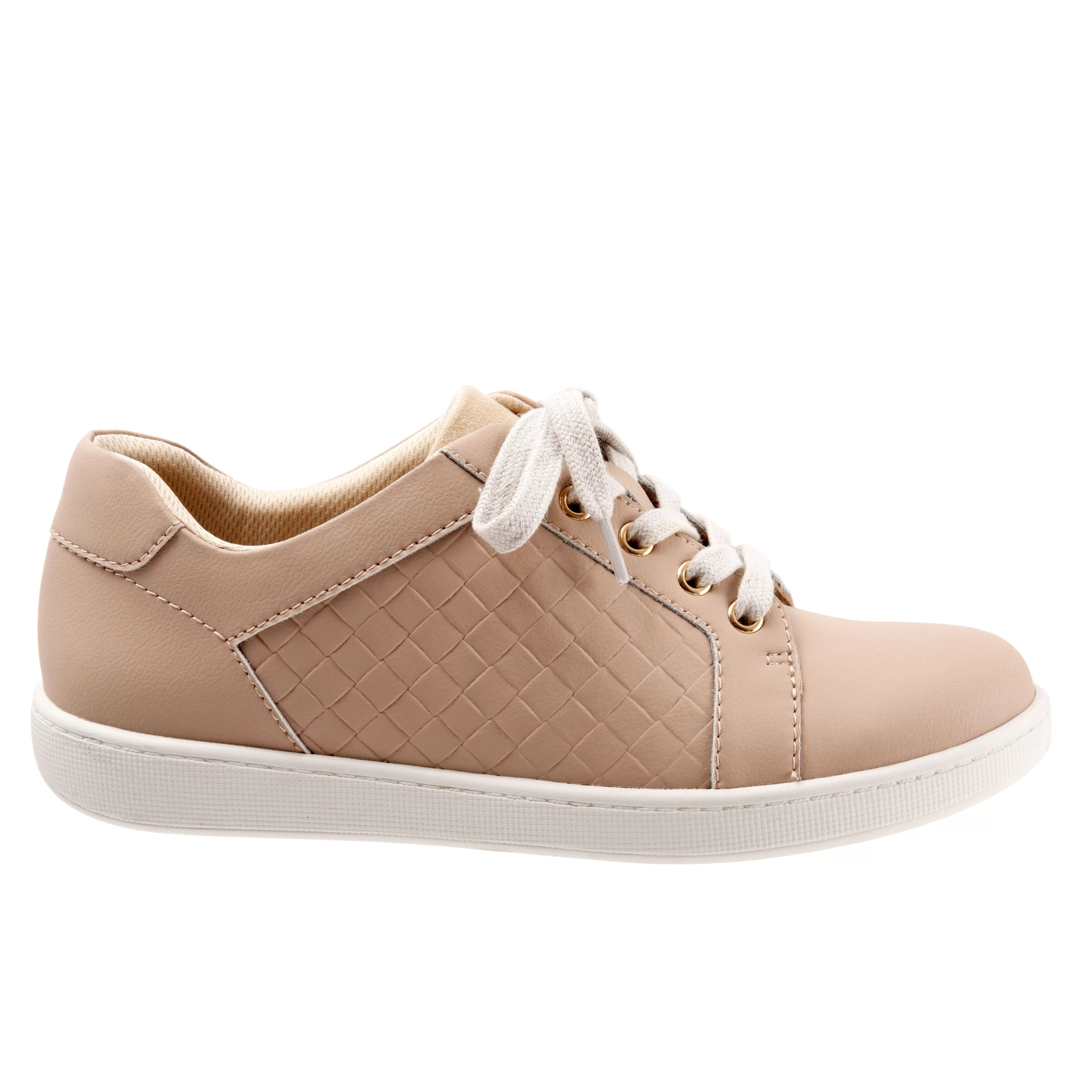 Adore Ivory Leather Lace-up Casuals