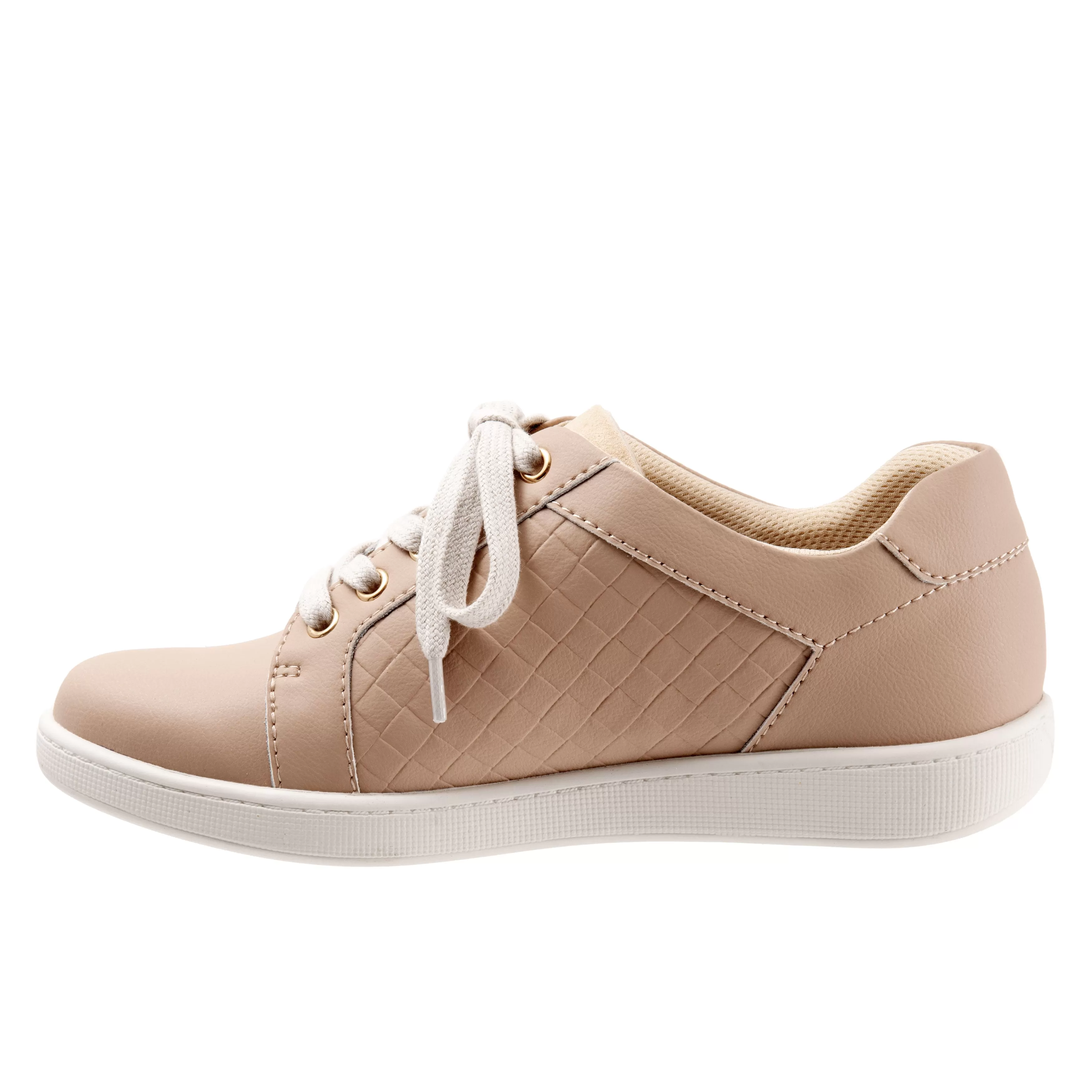 Adore Ivory Leather Lace-up Casuals