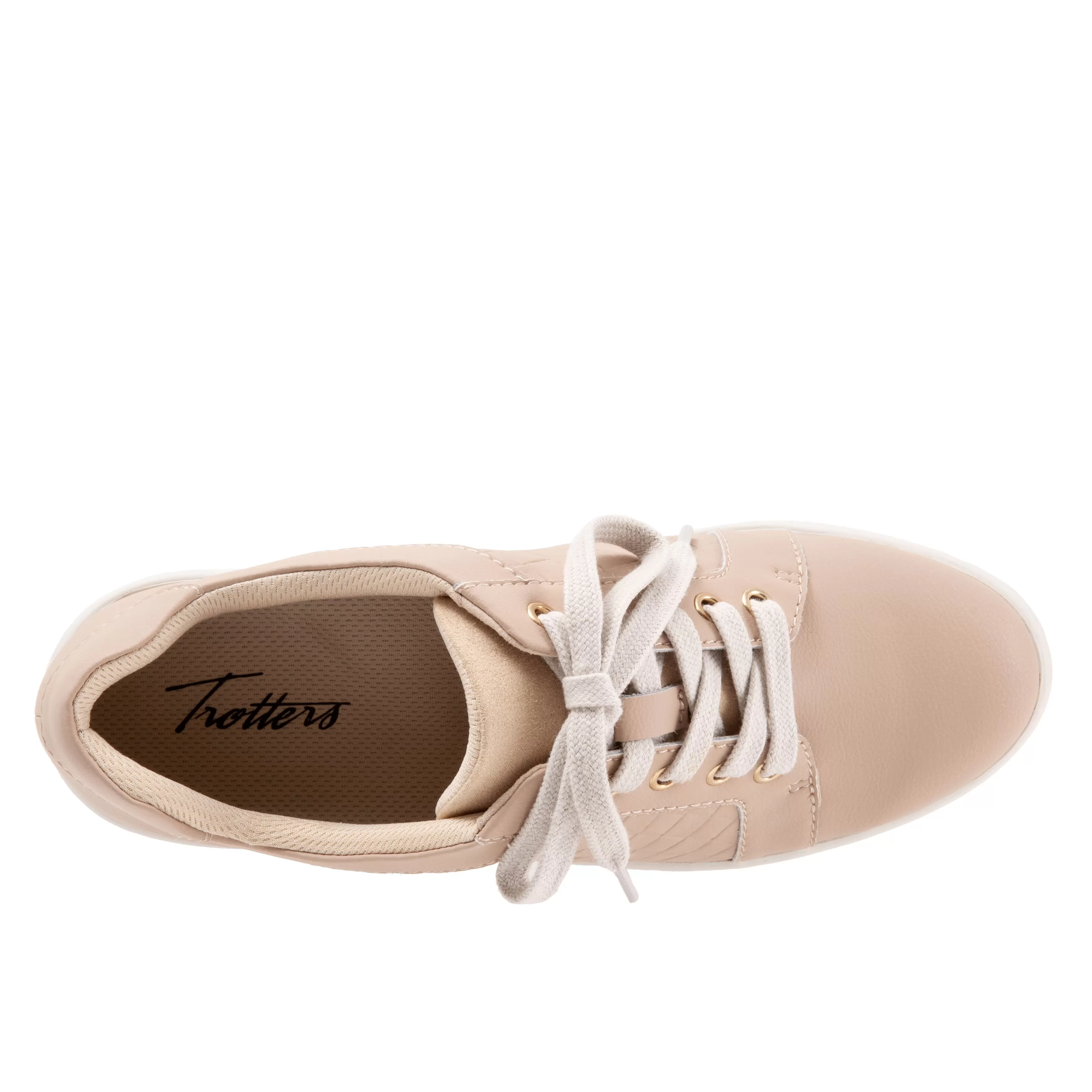 Adore Ivory Leather Lace-up Casuals