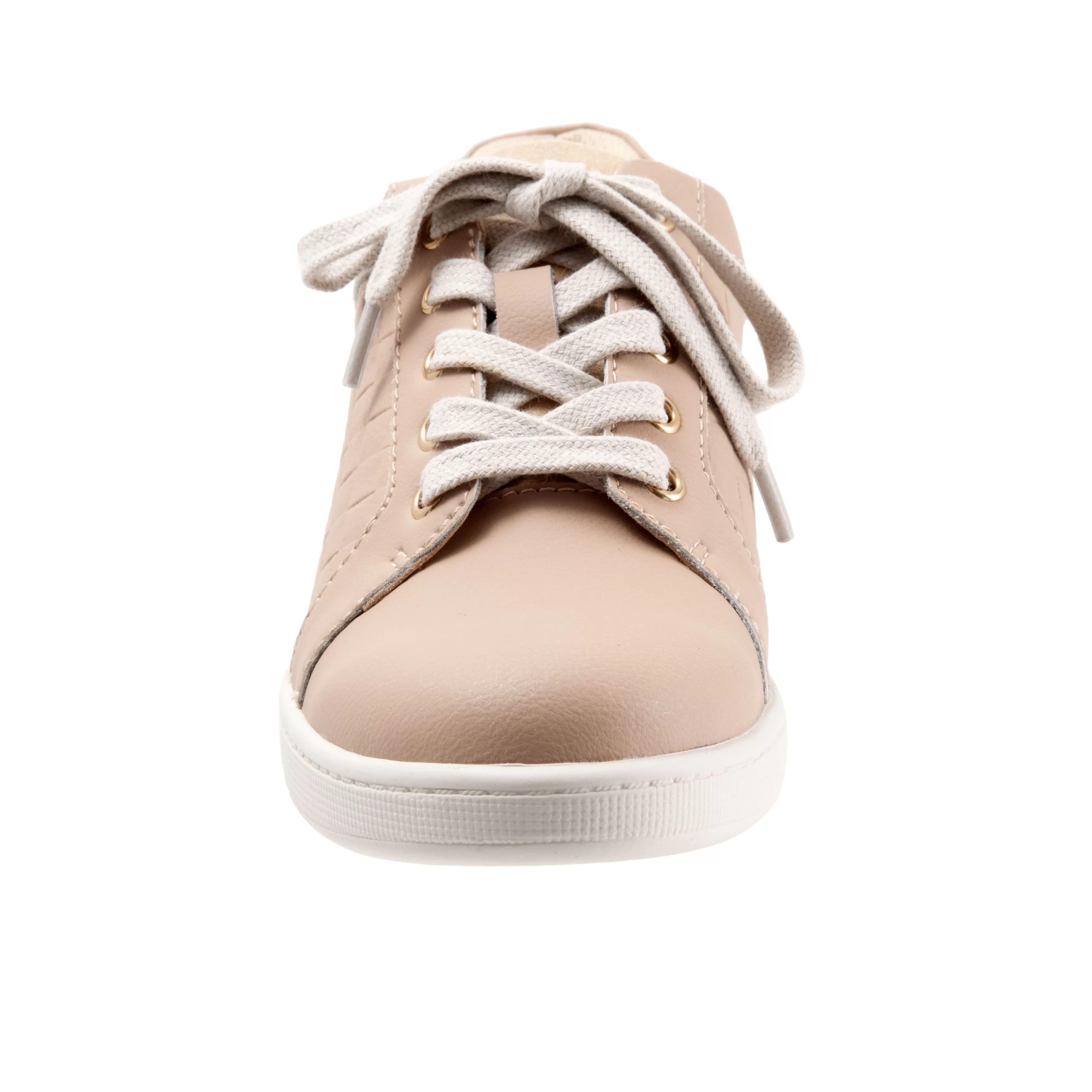 Adore Ivory Leather Lace-up Casuals