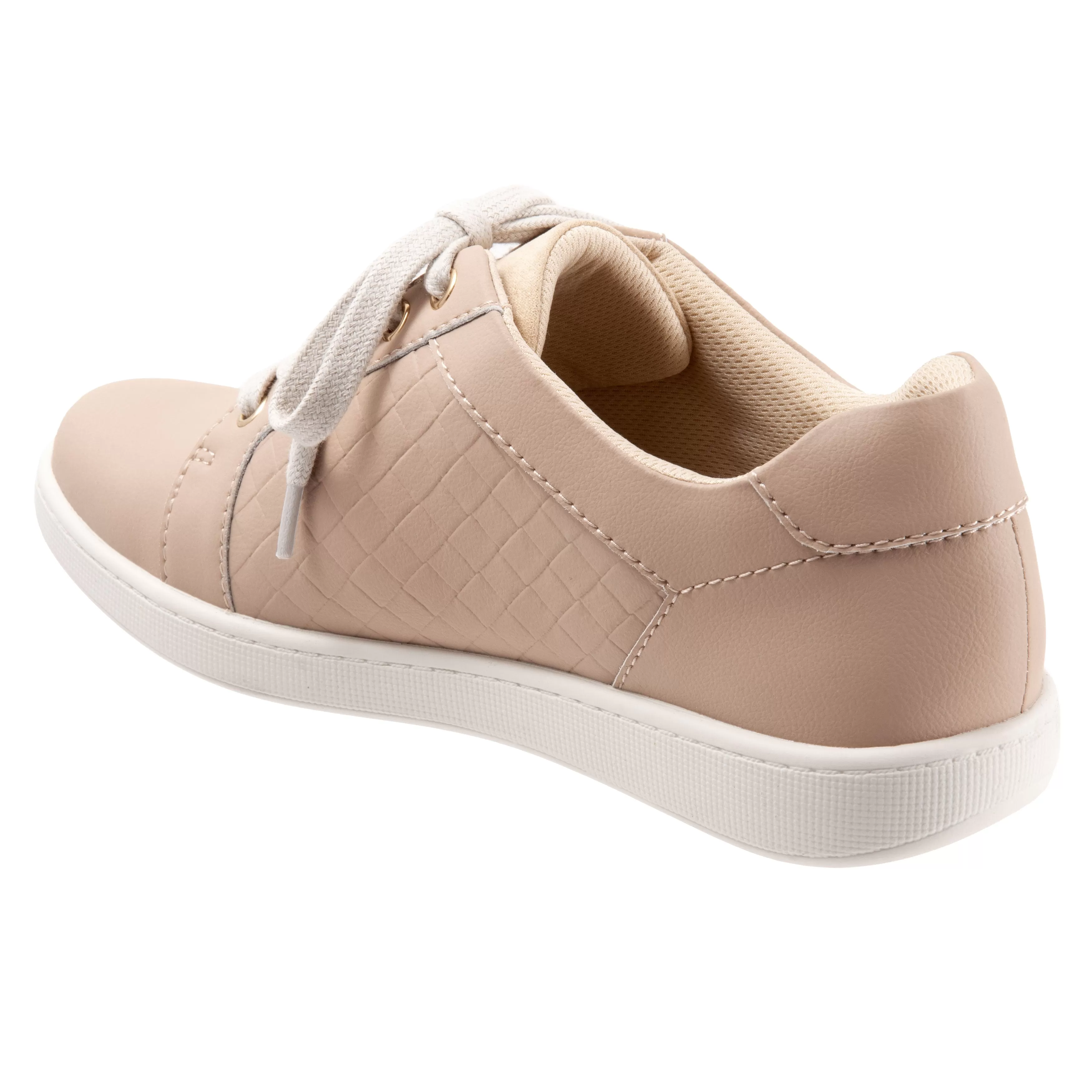 Adore Ivory Leather Lace-up Casuals