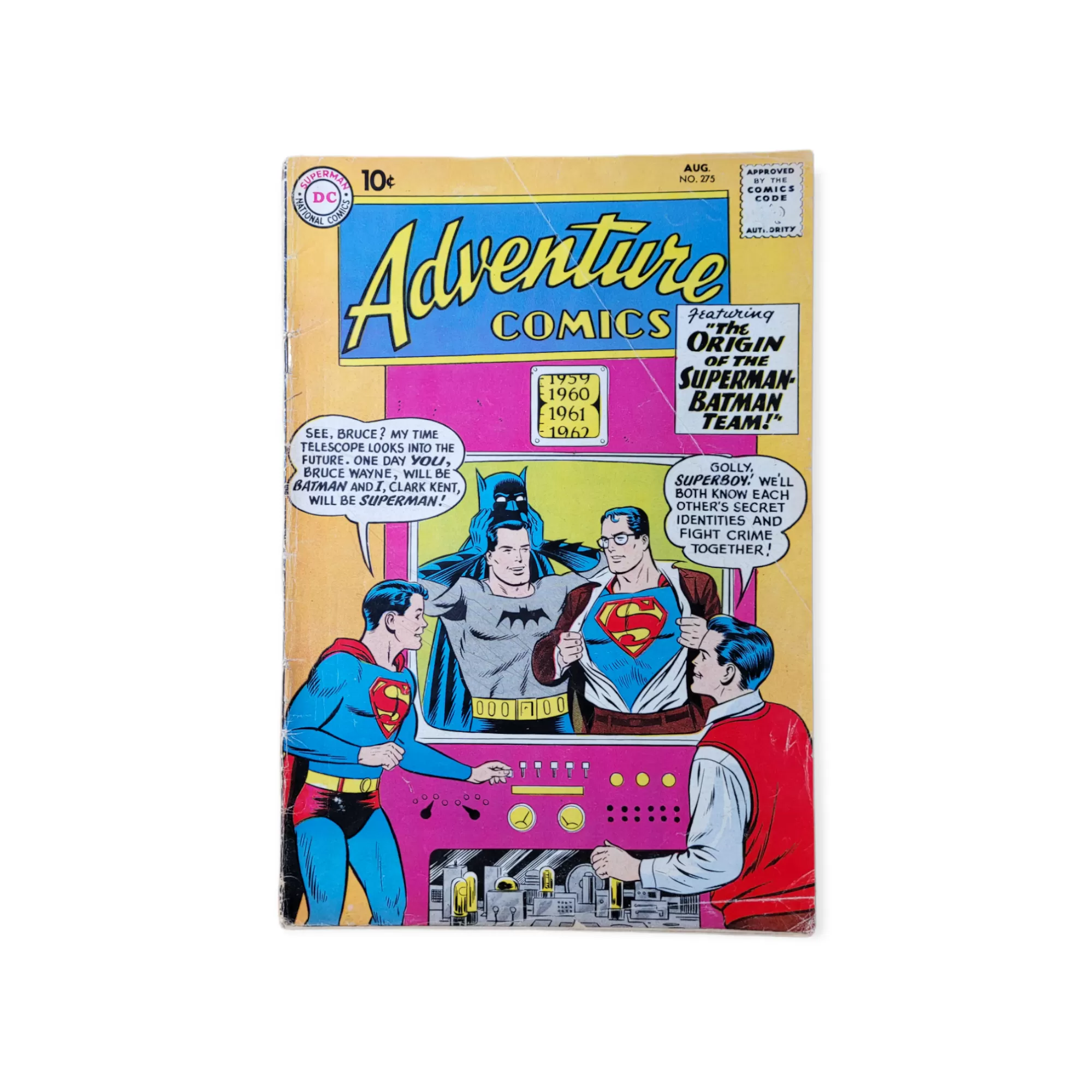 Adventure Comics #275 Origin Of The Superman Batman Team (1960)