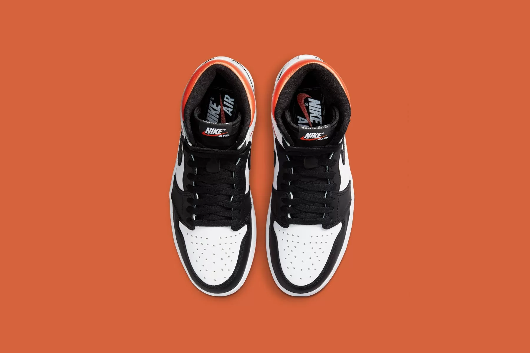 Air 1 Retro High OG - White/Electro Orange