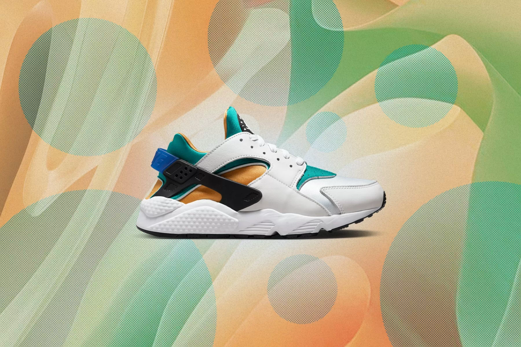 Air Huarache - White/Blue/Emerald