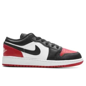 Air Jordan 1 Low (GS) - White/Black/Varsity Red