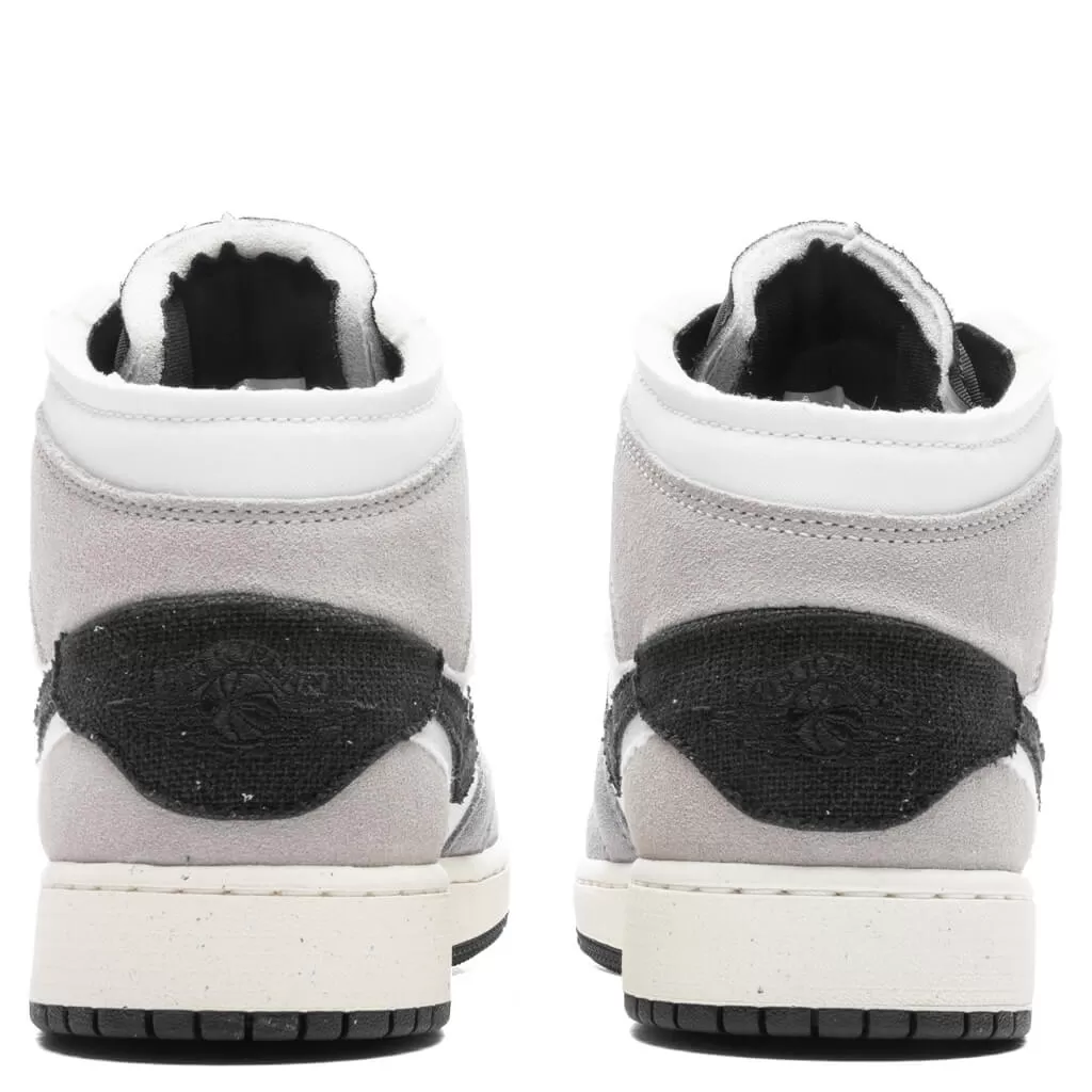 Air Jordan 1 Mid SE (GS) - Cement Grey/Black/White