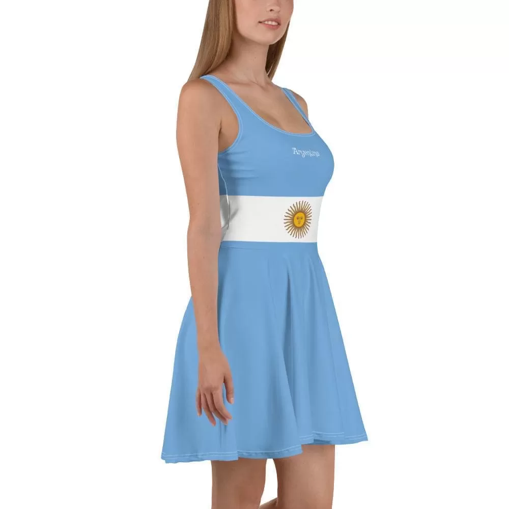 Argentina Sleeveles Skater Dress