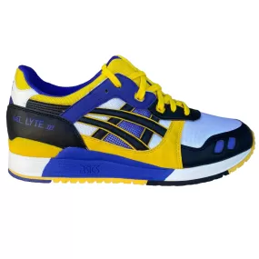 Asics Gel-Lyte III men's sneakers shoe HN538 0191 white-yellow-black-blue