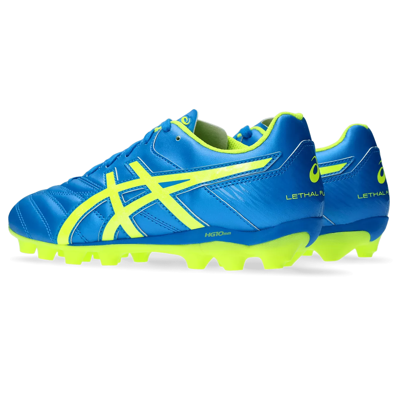 Asics Lethal Flash IT 2 GS Junior Football Boot ELECTRIC BLUE/YELLOW