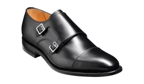 Barker Tunstall Buckle-Monk Shoe  - Black Calf