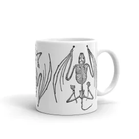 Bat Skeleton Mug / Ceramic Mug / Bat Lover Mug