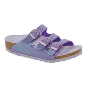 Birkenstock Kids' Florida Birko-Flor Sandals Reflection Lilac 28 N