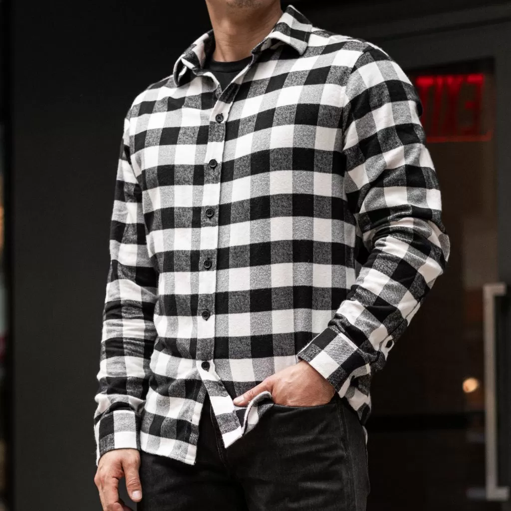 Buffalo Check Shirt | Black & White