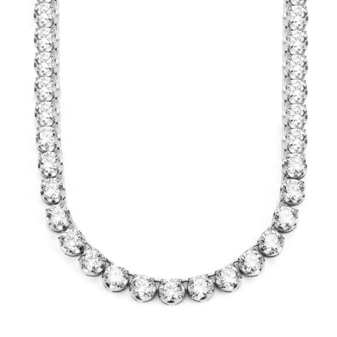 Buttercup Diamond Statement Tennis Necklace with Extenders