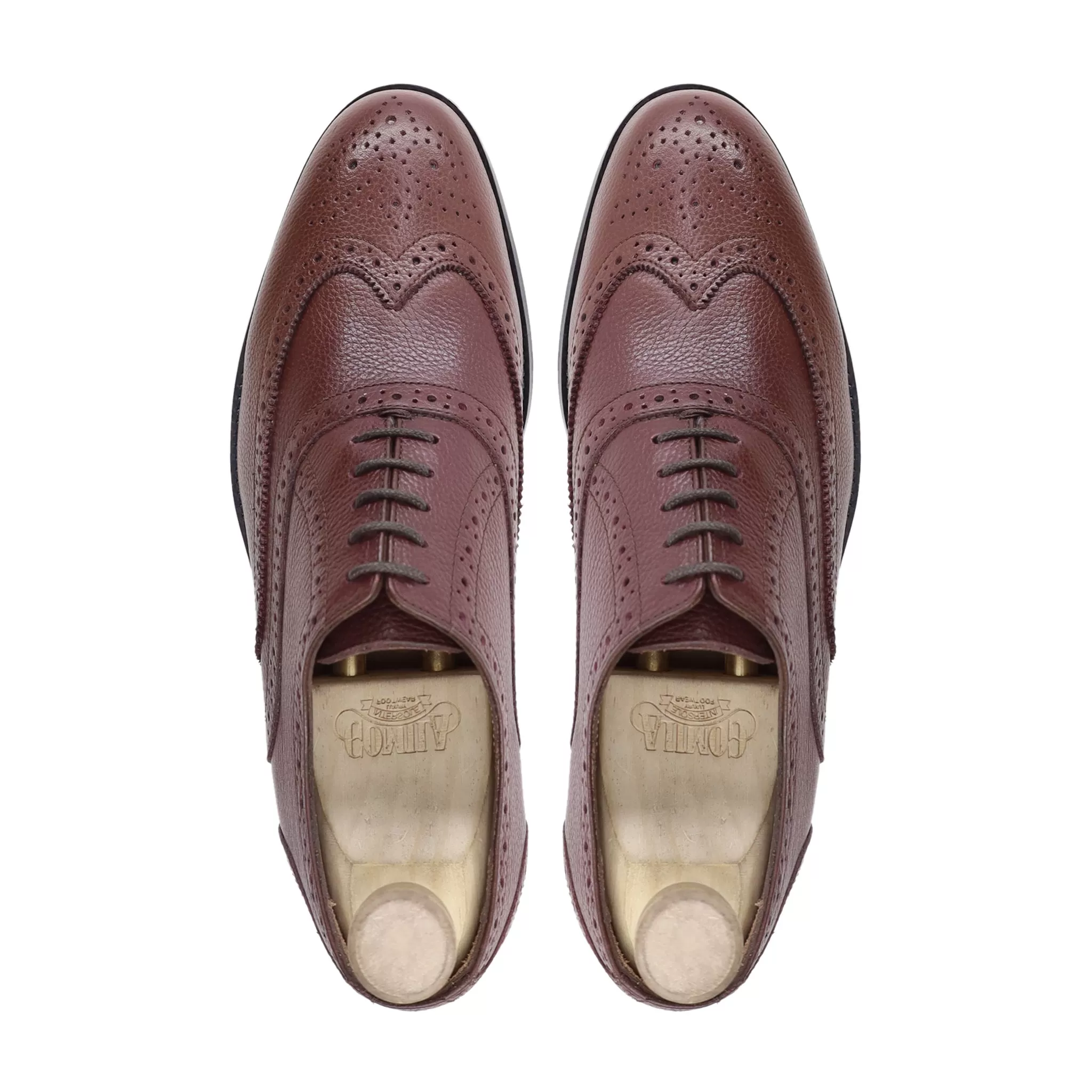 Capellen - Men's Oxblood Pebble Grain Oxford Shoe