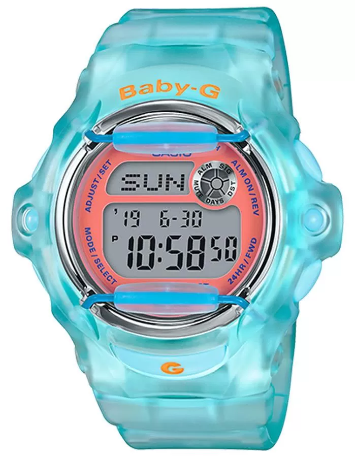 Casio Baby-G &quot;Neo Retro&quot; Series - Translucent Turquoise -Digital -200M