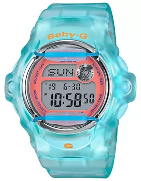 Casio Baby-G &quot;Neo Retro&quot; Series - Translucent Turquoise -Digital -200M