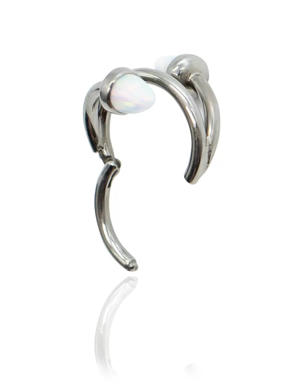 Celestial Horns Titanium Hinged Ring