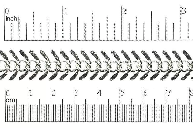 CH301, Fish Bone Chain - Per Inch