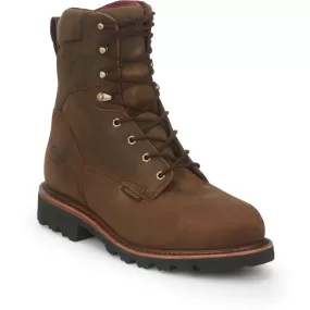 Chippewa Men's 8 Steel Toe 400G Ins WP Work Boot - Brown - 59330