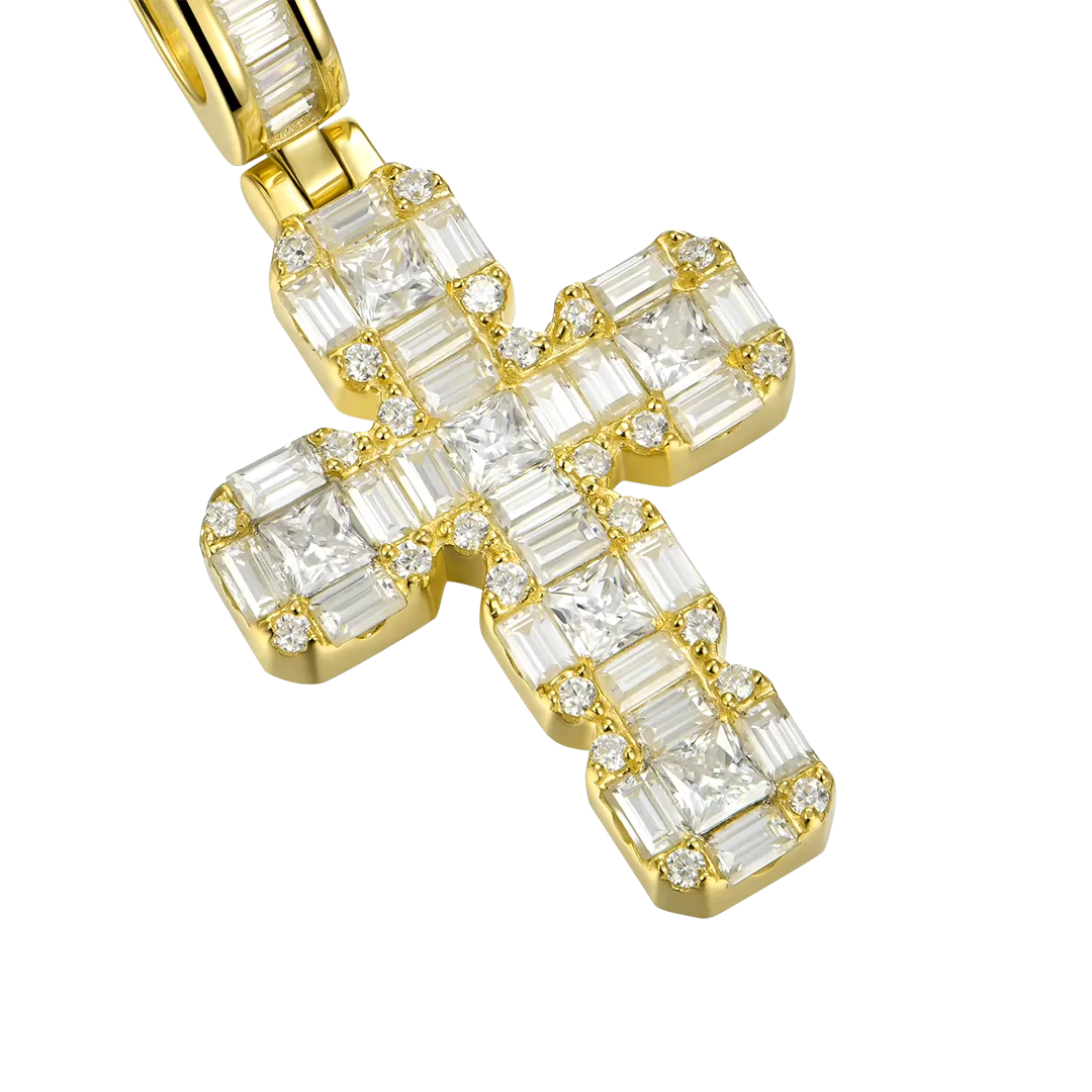 Cluster Cross Pendant