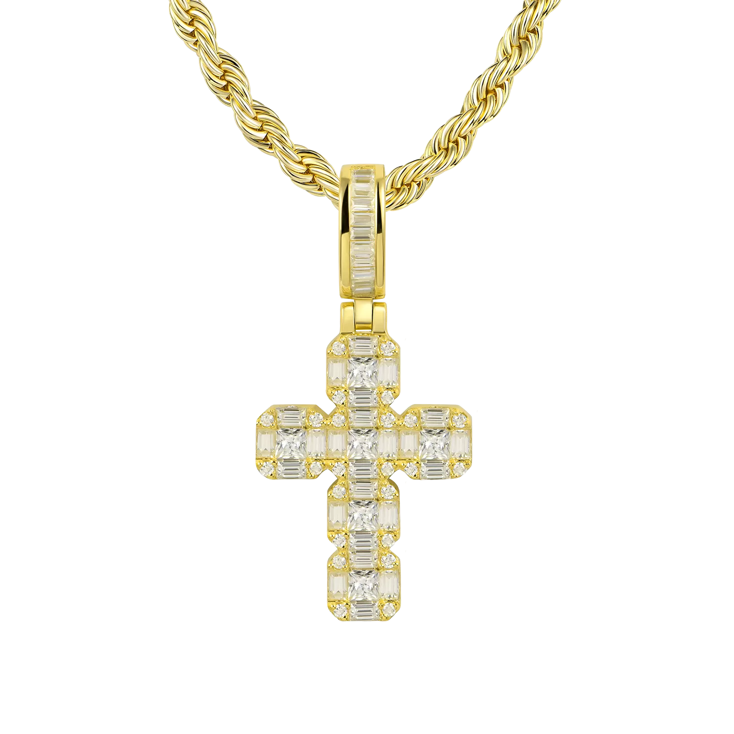 Cluster Cross Pendant