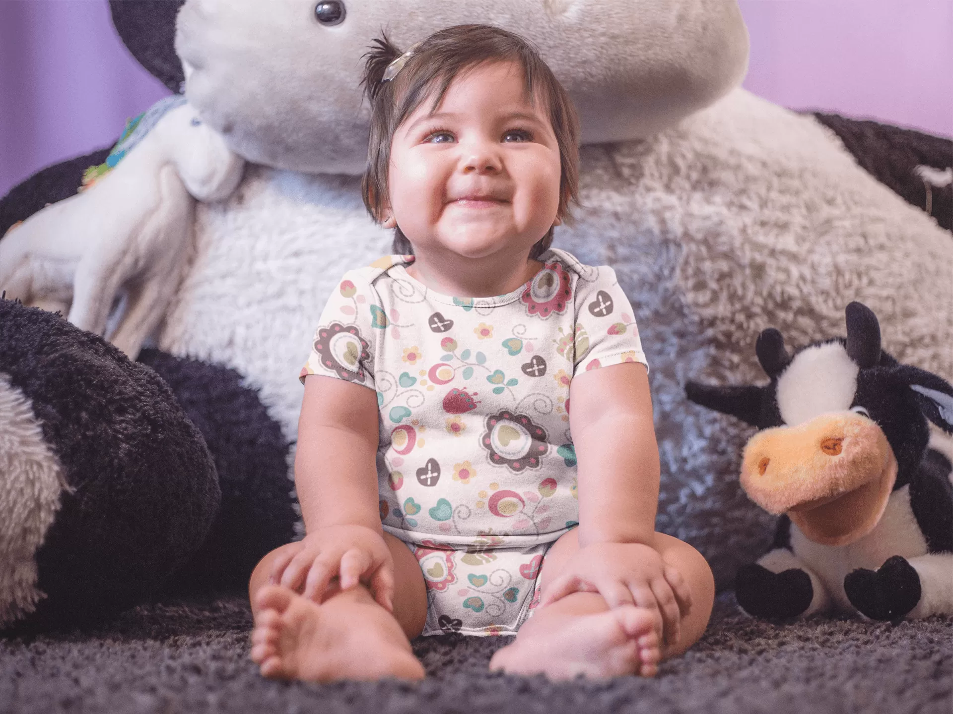 Colorful Flowers Onesie