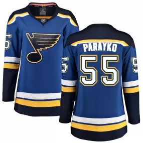 Colton Parayko St. Louis Blues Fanatics Branded Women's Home Breakaway Jersey - Blue