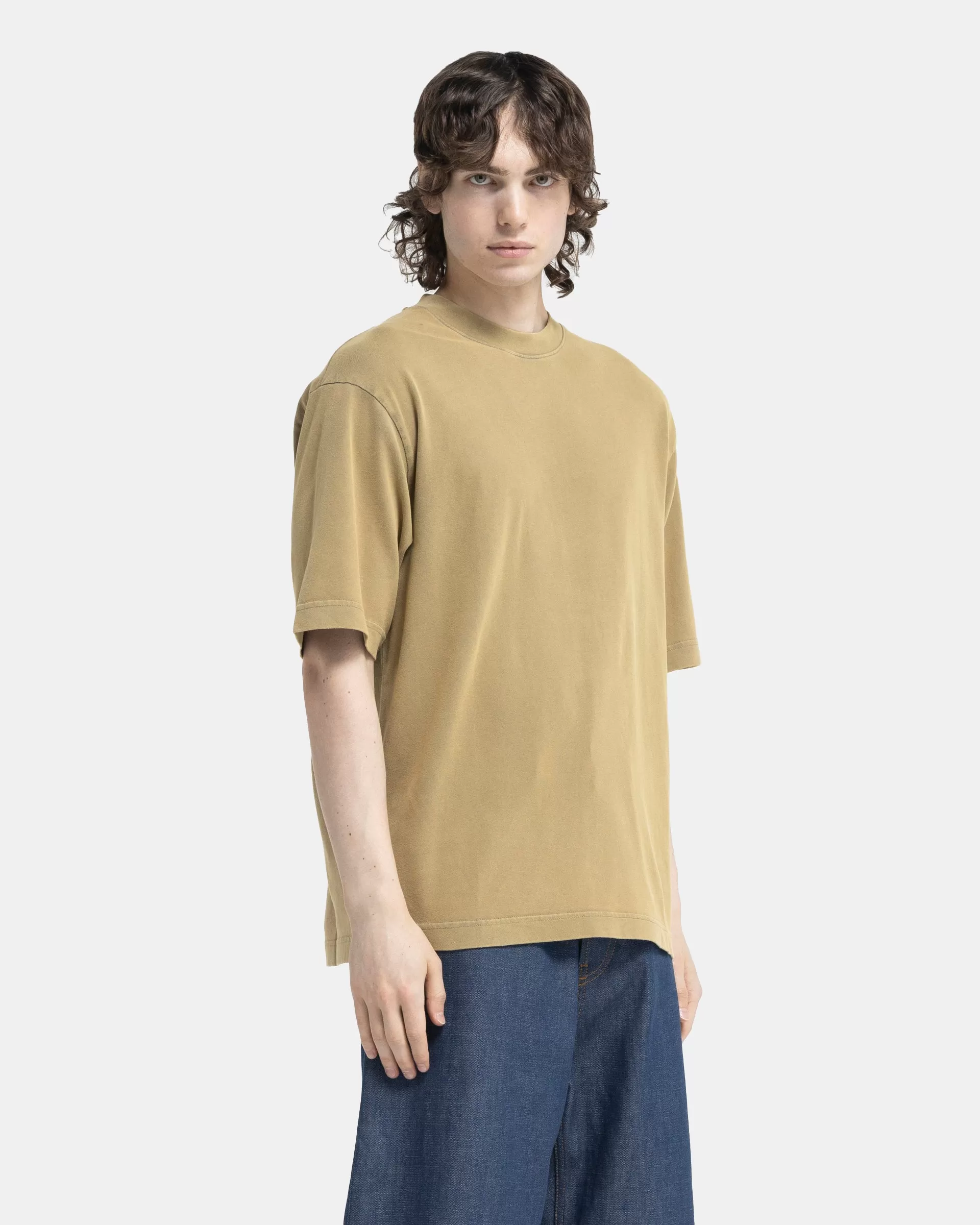 Crew Neck T-Shirt in Sage Green