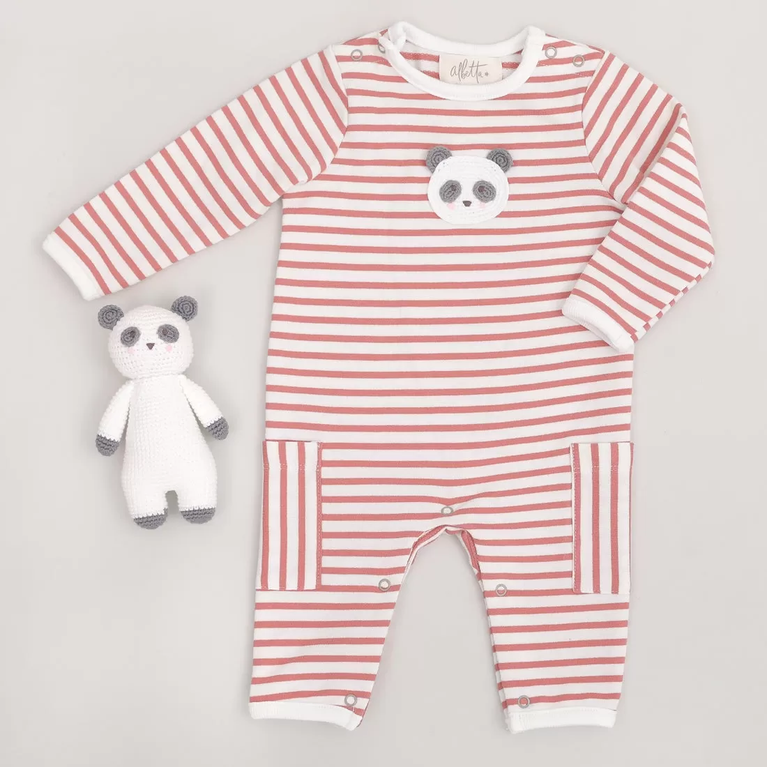 Crochet Panda Baby Gro