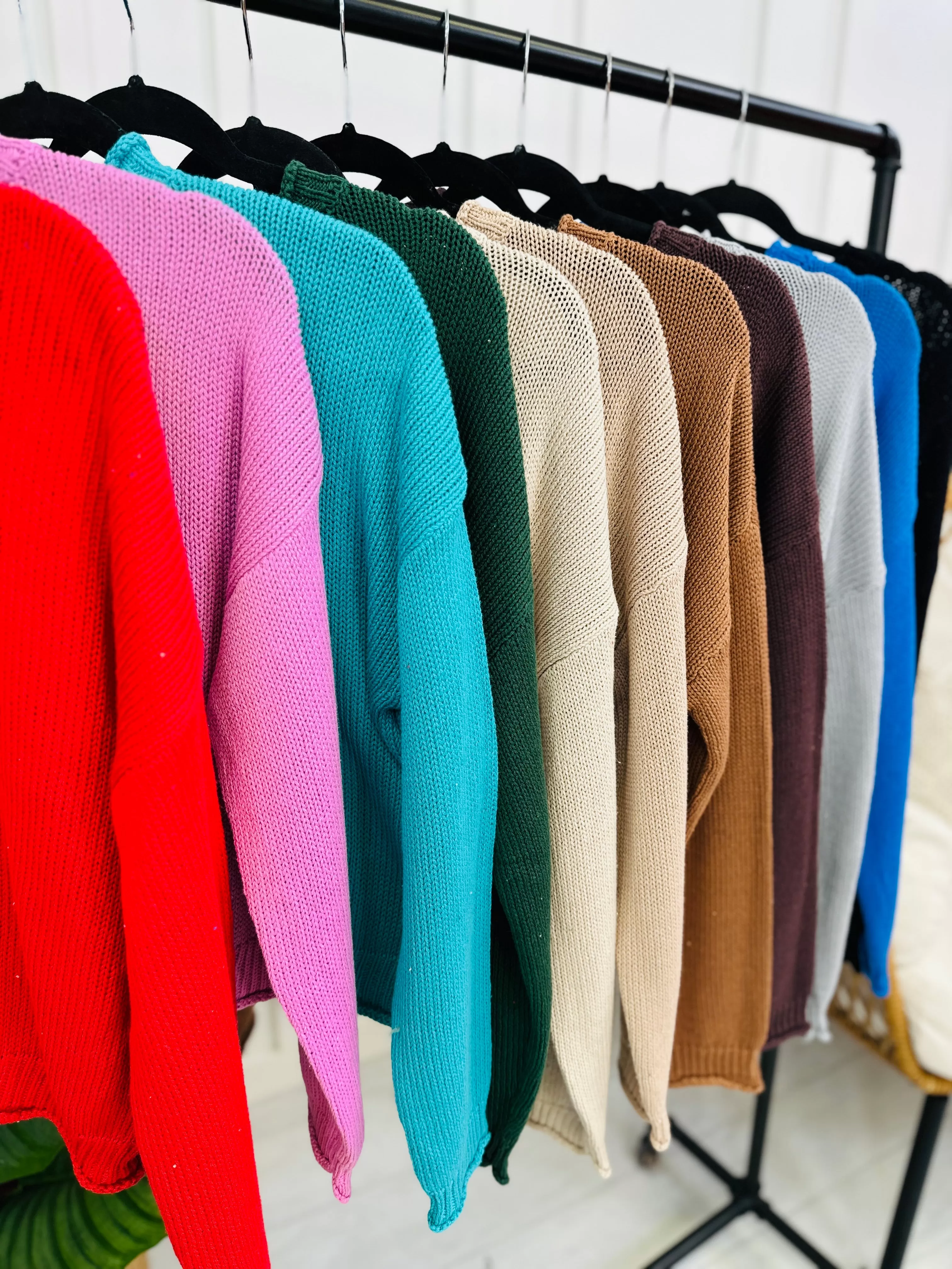 DOORBUSTER! Charming All The Time Sweater- Multiple Colors!