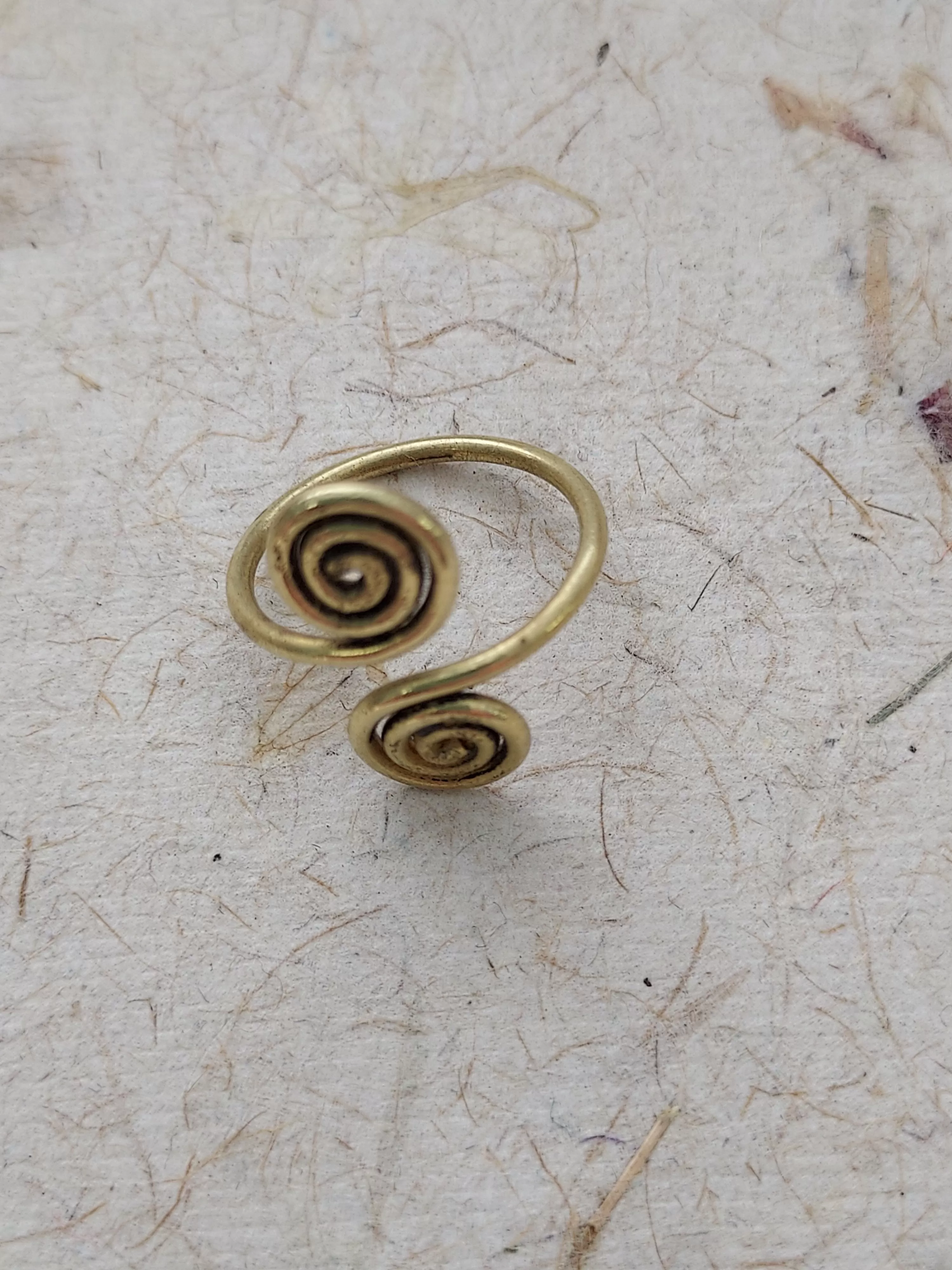 Double Spiral Toe Ring