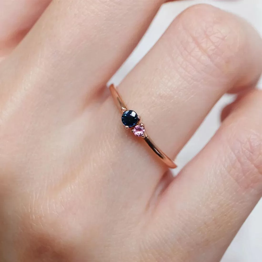 Dual Birthstone Ring Theano