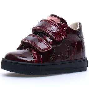 Falcotto Boy's & Girl's Sasha Vl Patent/Cocco Sneakers - Bordeaux