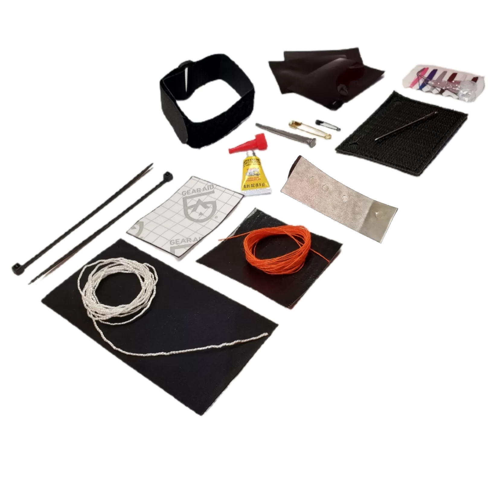 Field Repair Patch Kit - Fix broken items, stitch torn bags, parch tent rips, and seal holes.