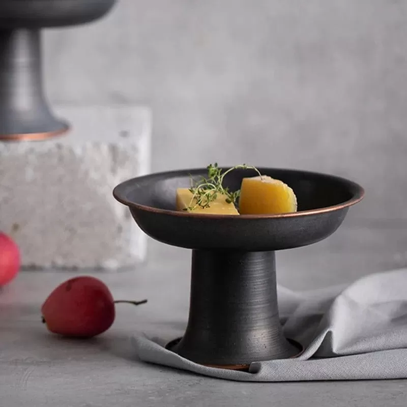 Fruit Stand, Iron Plate Tray, Heirloom Dish