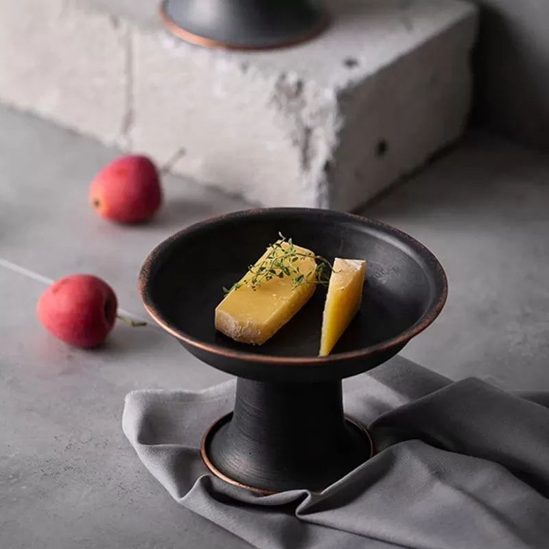 Fruit Stand, Iron Plate Tray, Heirloom Dish