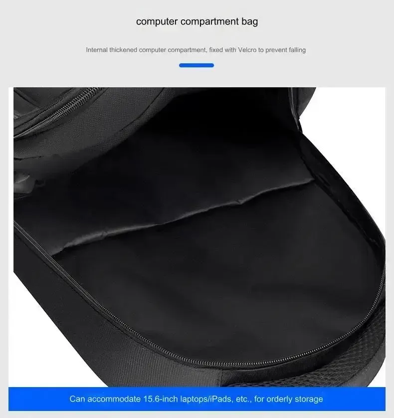 GB School Bag 1215 Business Office Work Men's Backpack Multifunctional Laptop Waterproof Oxford Cloth School Bag