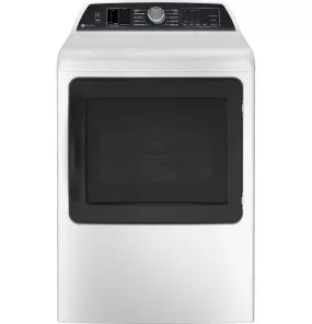 GE Profile 7.4 cu. ft. Capacity Smart aluminized alloy drum Electric Dryer with Sanitize Cycle and Sensor Dry