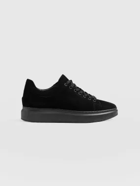 Hampstead Trainer - Black Suede